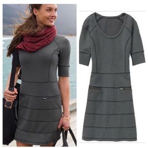 2/$30 SALE Athleta Strata Ponte Zippered Dress small
